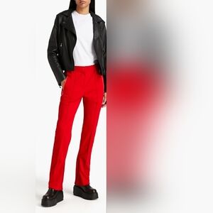 Authentic Dolce&Gabbana Logo-print Jersey Track Pants Red